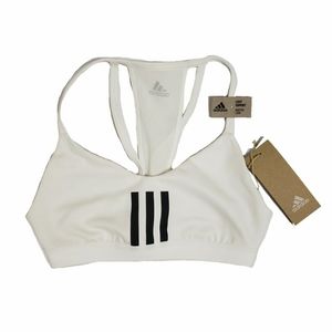 NWT Adidas Women's All Me 3-Stripes White Mesh Bra